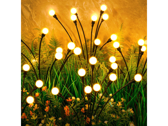 Solar Lights Outdoor(8 Pack-64 LEDs),Solar Garden Lights,Fairy Lights Firefly Light for Garden Decor, Outdoor lights, Outdoor Decor, Patio Decor,...