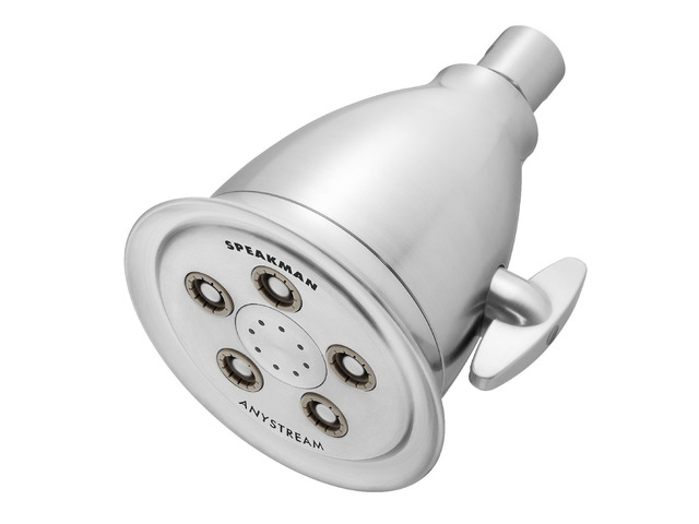 S-2005-HB-BC Hotel Anystream High Pressure 2.5 GPM Adjustable Shower Head, Brushed Chrome