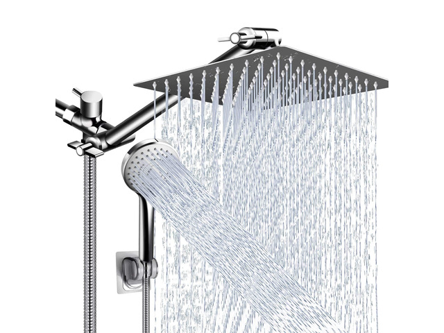 Shower Head Combo,10' High Pressure with 11' Extension Arm 5 Spray Handheld Rain Shower Head with Handheld Shower Head Combo,Powerful Shower Spray...