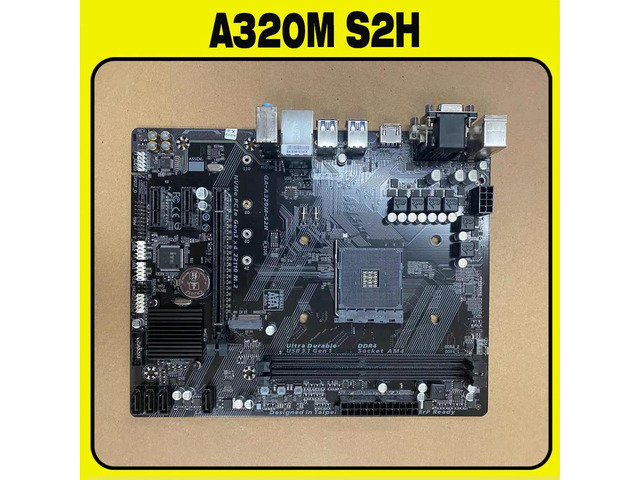 GA A320M S2H DDR4 Motherboard Socket LGA 1151 USB3.0 SATA3.0 VGA+DVI+