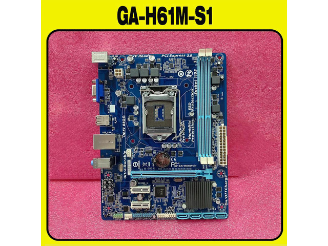 GA-H61M-S1 H61 Socket LGA 1155 H61M-S1 Motherboard i3 i5 i7 DDR3 16G uATX UEFI BIOS