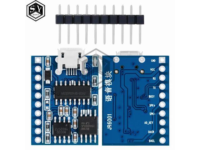 Voice module playback serial voice broadcast recognition module customized voice chip control module JR6001