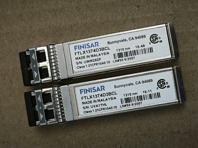 1PCS Finisar 10G SFP+/FTLX1374D3BCL/1310NM LRM 1.4KM Optical Fiber /10g sfp+ network adapter general switch