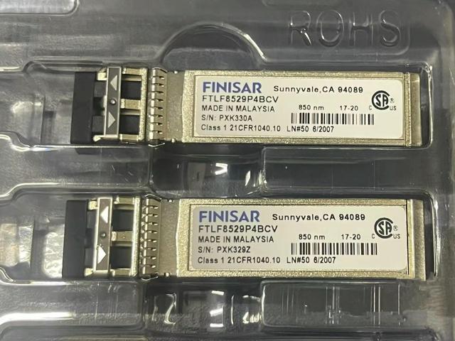 1PCS Finisar 16g SFP Optical FTLF8529P4BCV 16Gb 850nm SW FC Multimode Network adapter Switch Optical fiber module