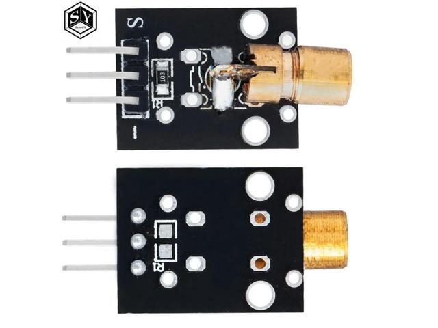 1PCS KY-008 650nm Laser sensor Module 6mm 5V 5mW Red Laser Dot Diode Copper Head for DIY Kit