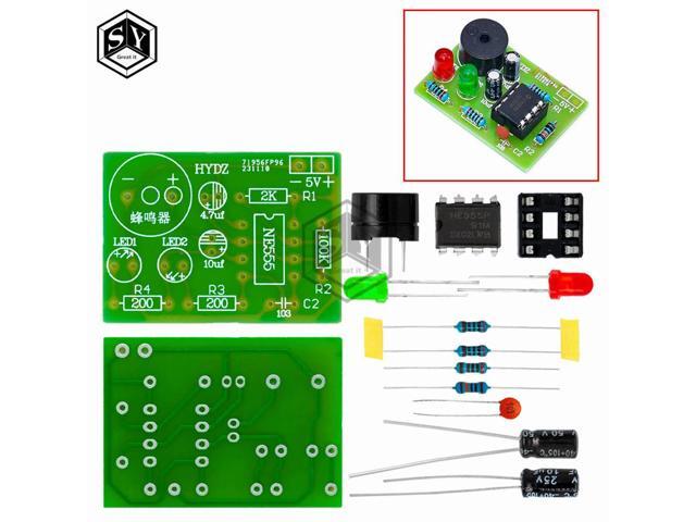 555 Multi harmonic Oscillator Kit NE555 Non Steady State Circuit Double Flash Lamp Electronic Manufacturing Parts