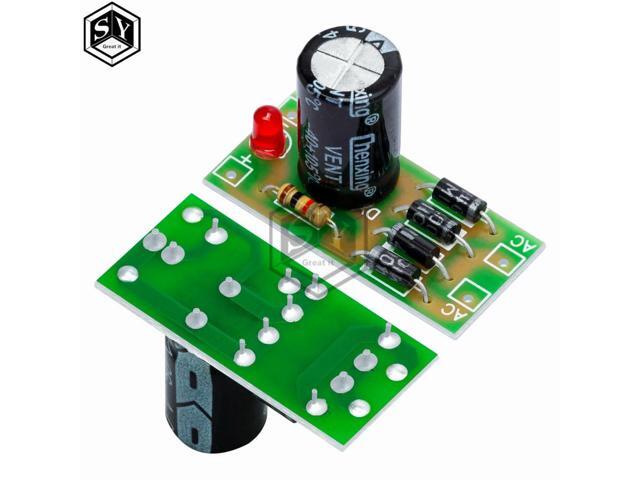 AC to DC power conversion module 1N4007 full bridge rectifier filter 12V 1A AC DC converter