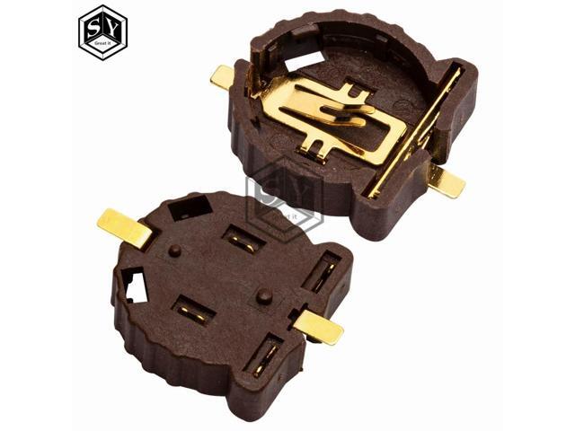 10PCS Button Socket Clip Holder Box Case CR1220 For Diy