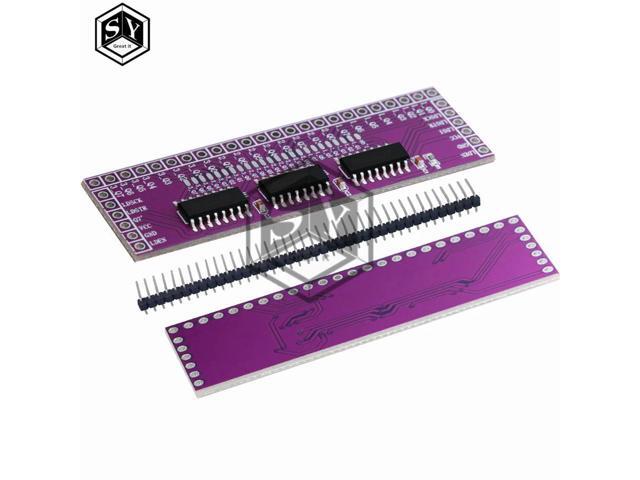 High-Speed 74HC595 Shift Register 24-Pin Output Expansion Board for LED Matrix & MCU Interfaces