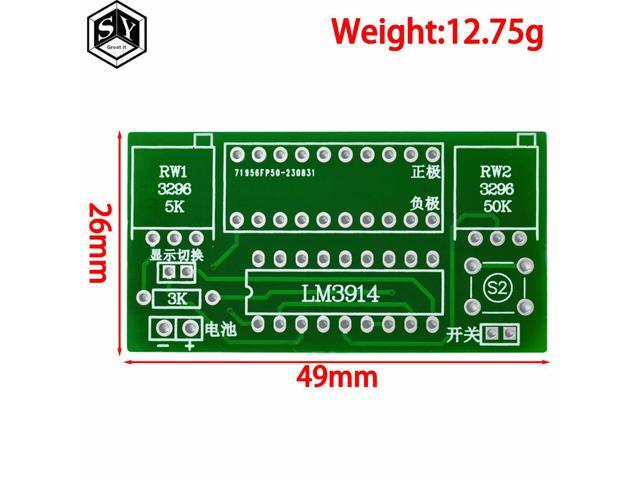 LM3914 10 Segment 3.7V Lithium 12V Capacity Indicator Module Power Level Tester LED Display Electronic DIY Kits