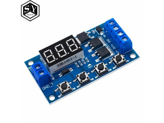 Trigger Cycle Timer Delay Switch 12 24V Circuit Board Dual MOS Tube Control Module
