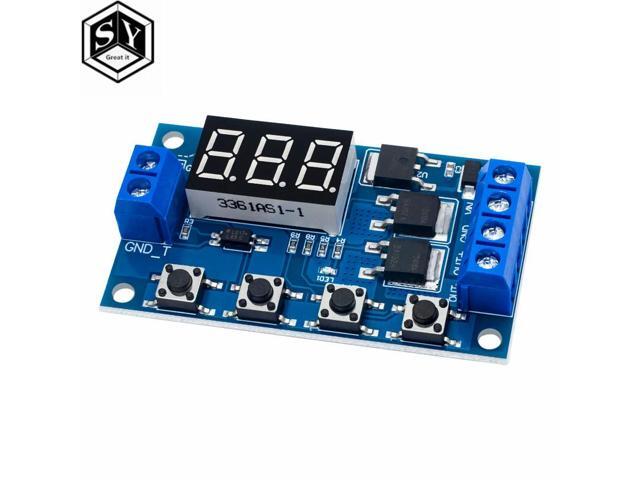 Trigger Cycle Timer Delay Switch 12 24V Circuit Board Dual MOS Tube Control Module