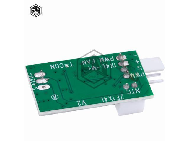 PC CPU Cooler Fan PWM Controller (DC 12V): 4-Wire, STK IC-Based Temperature Control Switch & Alarm Function
