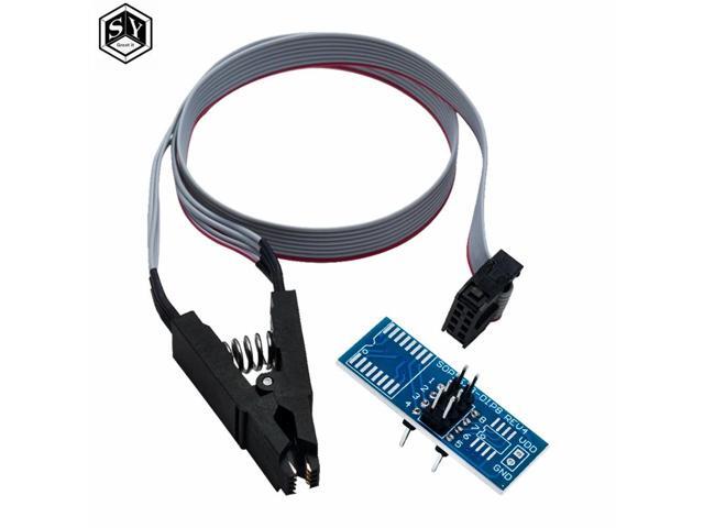 SOIC8 SOP8 Test Clip For EEPROM 93CXX/25CXX/24CXX in-circuit programming on USB Programmer TL866CS TL866A EZP2010
