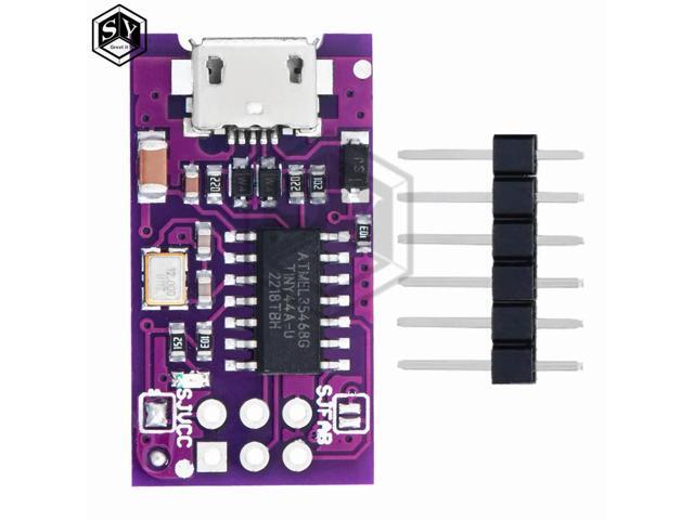 Micro USB Tiny AVR ISP ATtiny44 ATTiny45 ATTiny85 USBTinyISP Programmer Module IDE Bootloader ISP Microcontroller 5V