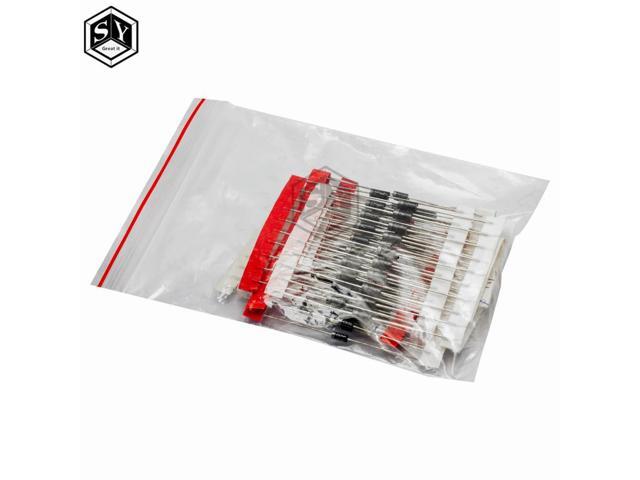 Fast Switching Schottky Diode kit set 1N4148 1N4007 1N5819 1N5399 1N5408 1N5822 FR107 FR207,8values=100pcs,Electronic Components