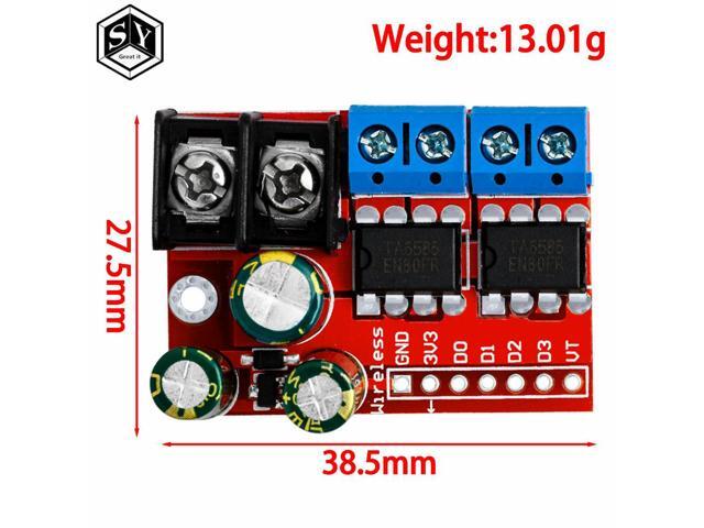 H Bridge Remote Control 5A 3V-14V Dual DC Motor Drive Module Voltage Reverse PWM Speed Regulation Double Super L298N 5AD