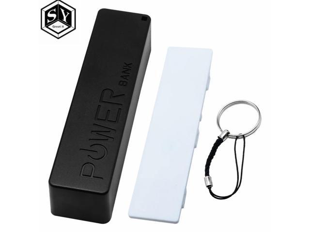 1PCS USB Power Bank Case Kit Charger DIY Box Shell Kit Black For