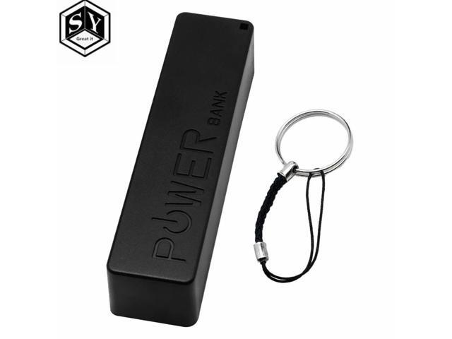 1PCS USB Power Bank Case Kit Charger DIY Box Shell Kit Black For
