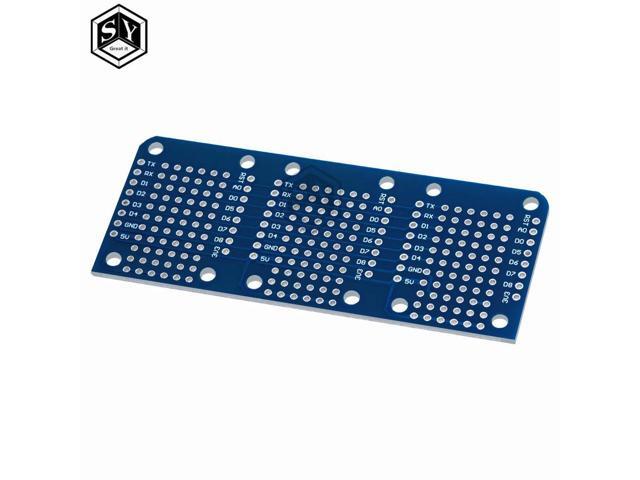 Triple-Shield Double-Sided Perf Board WeMos D1 Mini/for -Compatible Expansion Board for Prototyping