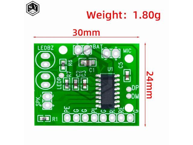 3v-4.5v DIY Solderable Audio Recording Module - 40s Loopable Playback with LED Indicator for diy