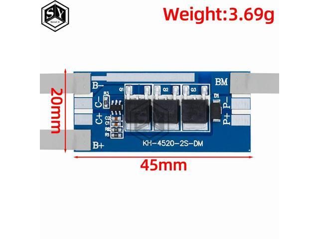 2S 7.4V Li-ion Protection Board Compatible with /26650/Polymer Batteries Ideal for Vacuum Cleaners