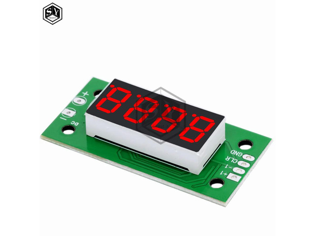 LED Digital Counter Module (0-9999): DC 4-25V Electronic Counter with Low-Level Switching & Power Cut Memory