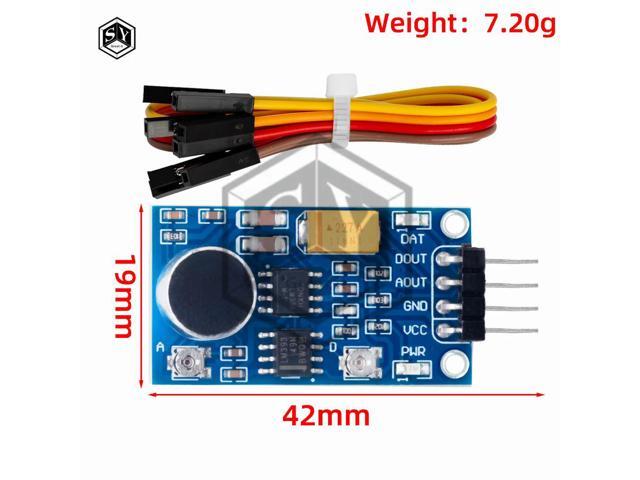 LM386 3.3v-5.3v Audio Power Amplifier Module Sound Detection Sensor Voice Sensor Board for Ambient Sound Detection