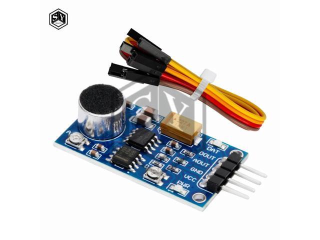 LM386 3.3v-5.3v Audio Power Amplifier Module Sound Detection Sensor Voice Sensor Board for Ambient Sound Detection