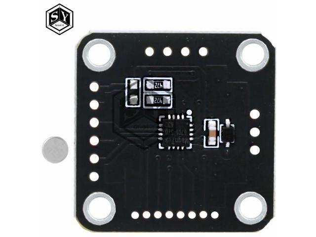MT6701QT Magnetic Angle Encoder: 4-Interface Magnetic Induction Sensor Direct Replacement for AS5600