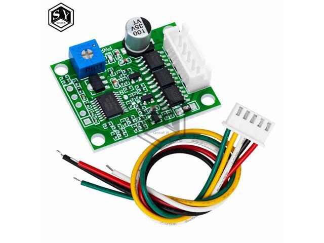 DC 6-20V 60W 12V Brushless Motor Driver Board BLDC Speed Controller 3 Phase Governor Hallless Switch Module With Cable