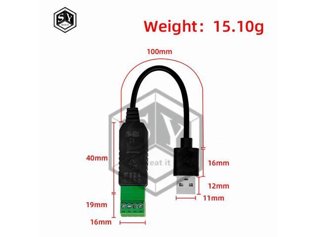 USB extension cable Interface settings Instrument serial port RS485 to USB converter connector board module