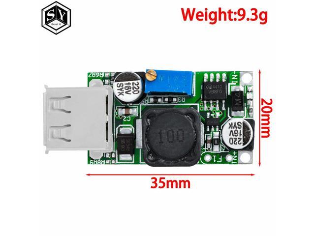 DC-DC Step-Up Voltage Converter Module (1 Piece) - 3V Input to 5V-9V 2A Output, USB Lithium Booster