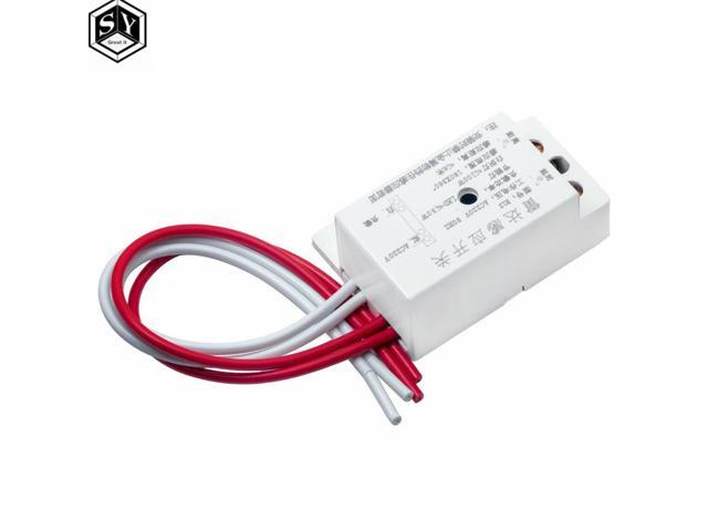 220V AC 50Hz Auto Infrared Sensor Switch PIR Microwave Radar Body Motion Sensor Module Adjustable For Time Distance Range
