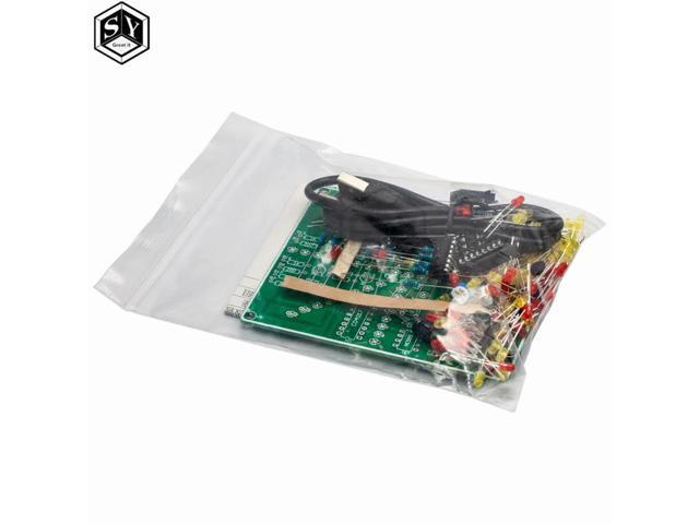 Dual-Color Strobe Light DIY Kit (NE555 + CD4017) - Red-Yellow Pyrotechnic-Style Flasher for Electronics Learning