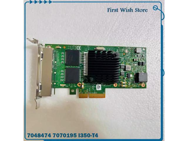 NIC Gigabit network card With four Electrical Ports 7048474 7070195 I350-T4