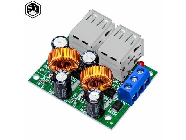 4 Four USB Port A5268 Step Down Power Supply Converter Board Module DC 12V 24V 40V to 5V 5A For MP3/MP4 Phone Car Equipment