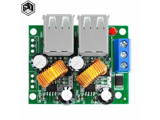 4 Four USB Port A5268 Step Down Power Supply Converter Board Module DC 12V 24V 40V to 5V 5A For MP3/MP4 Phone Car Equipment