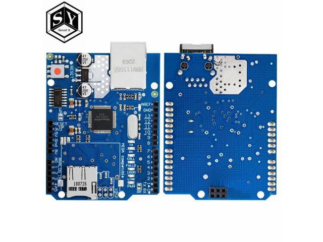 1pcs Shield Ethernet Shield W5100 R3 UNO Mega 2560 1280 328 UNR R3 W5100 Development board for