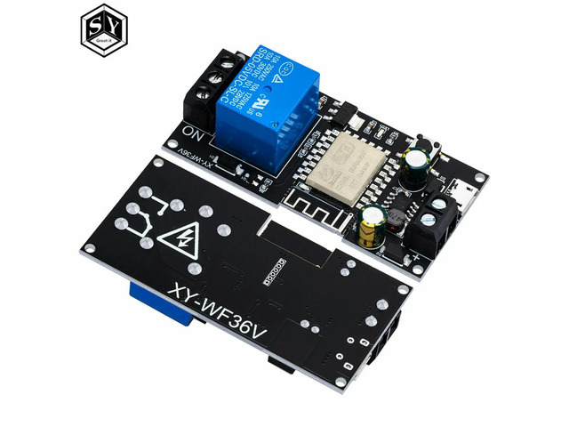 Sinilink XY-WF36V Relay Module: ESP-12F Phone APP Remote Control (DC6V-36V) for Home