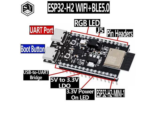 ESP32-H2 DevKitM +Bluetooth Development Kit with Thread/Zigbee and Dual Connectivity for