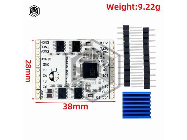 TMC5160TA-V1.0 BOB Stepper Driver Ultra-Quiet High-Power Driver with StealthChop & SpreadCycle for 3D Printers