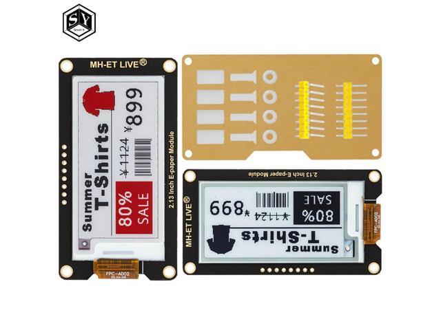 2.13' 2.13 Inch Epaper Module E-paper E-Ink EInk Display Screen SPI Support For UNO STM32 Raspberry PI ESP32
