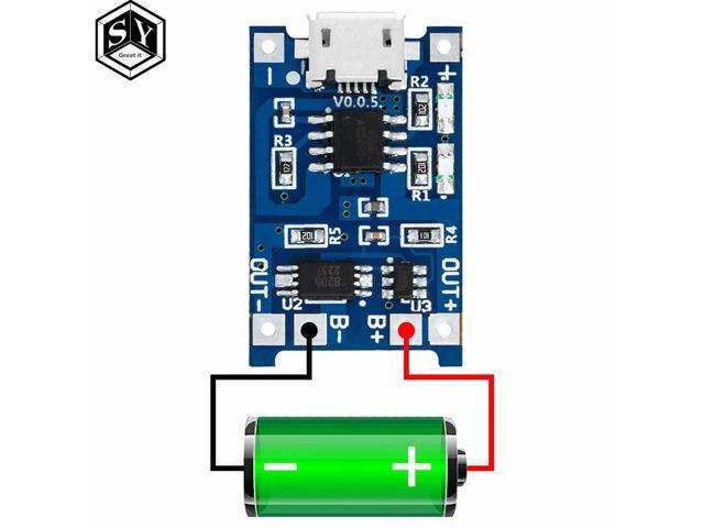 100PCS 5V 1A Micro USB micro Lithium Charging Board Charger Module+Protection Dual Functions TP4056