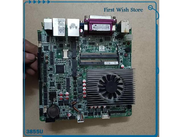 Mini ITX industrial motherboard with dual network ports 3855U