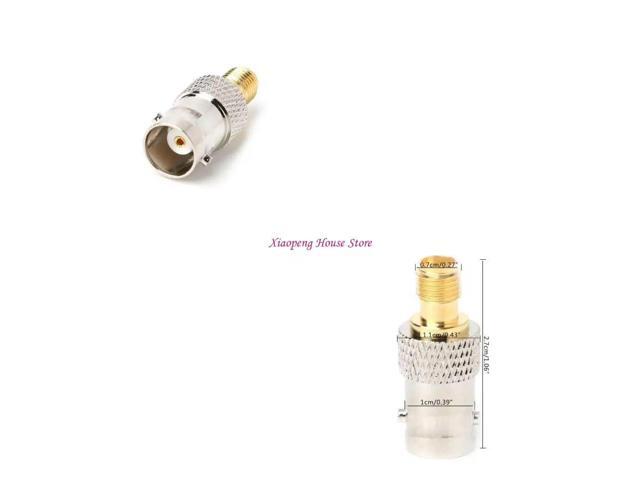 BNC Female Plug to SMA Female Antenna Adapter Copper Connector Converter 77JC