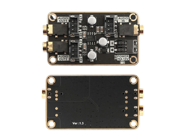 Audio Isolation Noise Reduction Module Audio DSP Common Ground Amplifier Board Car Audio DS Power Amplifier Board DC4-18V