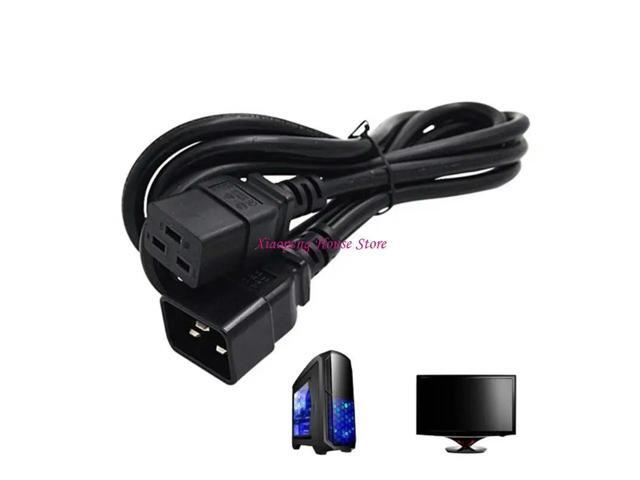 1.8m Female Head to Male Head C19 to C20 Power Adapter Cord Converters Wire 77JC
