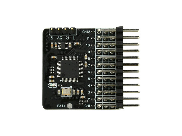 DC 5V CRSF to PWM 12-Channel Converter PWM Adapter Module RC Model Receiver Signal Converter With Voltage Detection