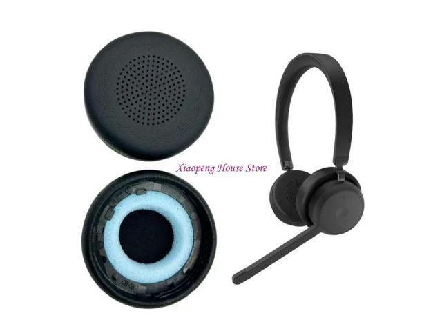 Leather Earmuffs for VOIP Headphones Soft Sponges Earpads Case Cover Ear Pad Earphone Cushions 77JC